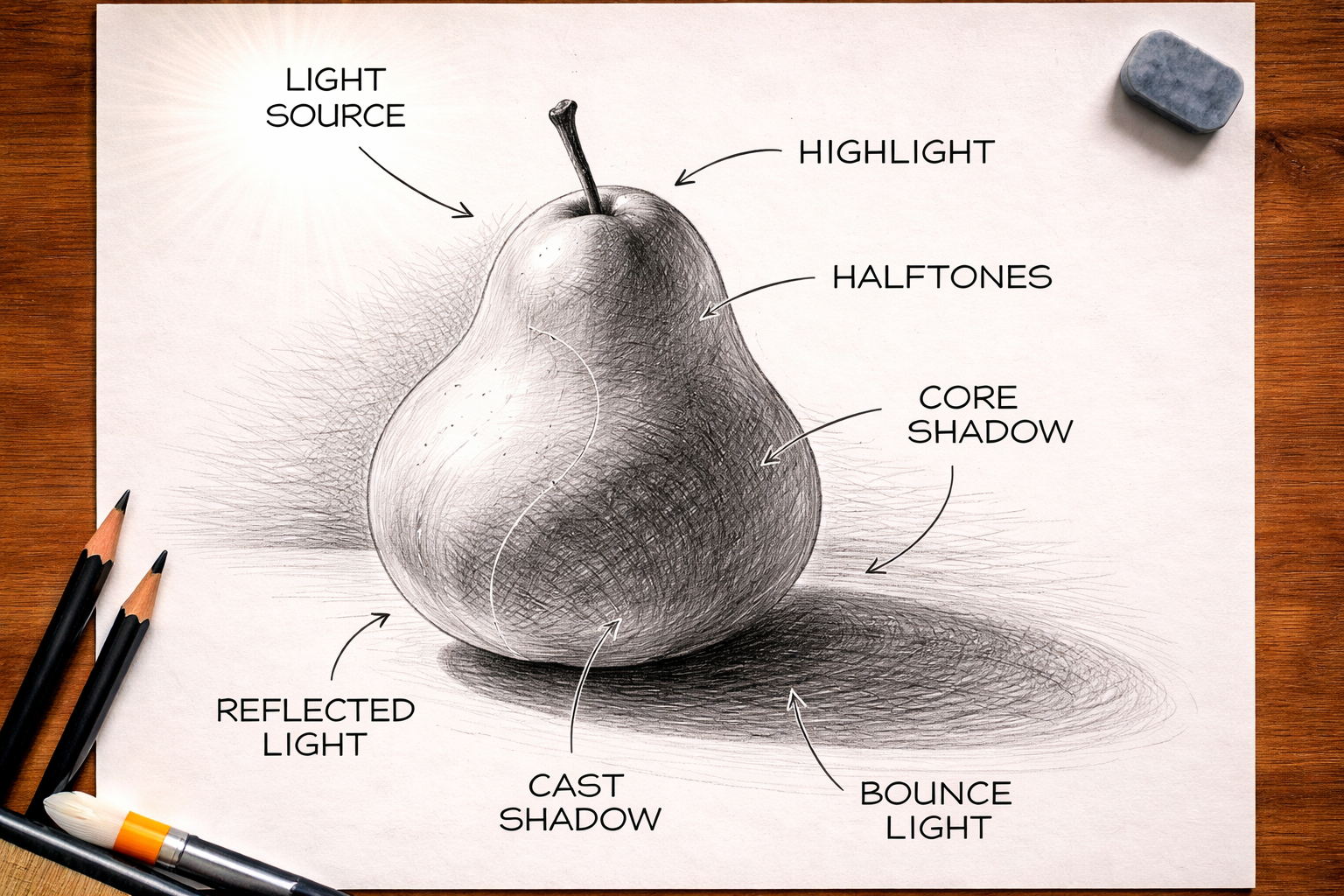 Light, shadow, and volume