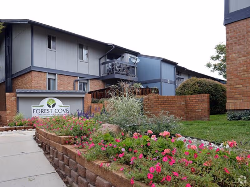 Landscaping and exterior of apartments