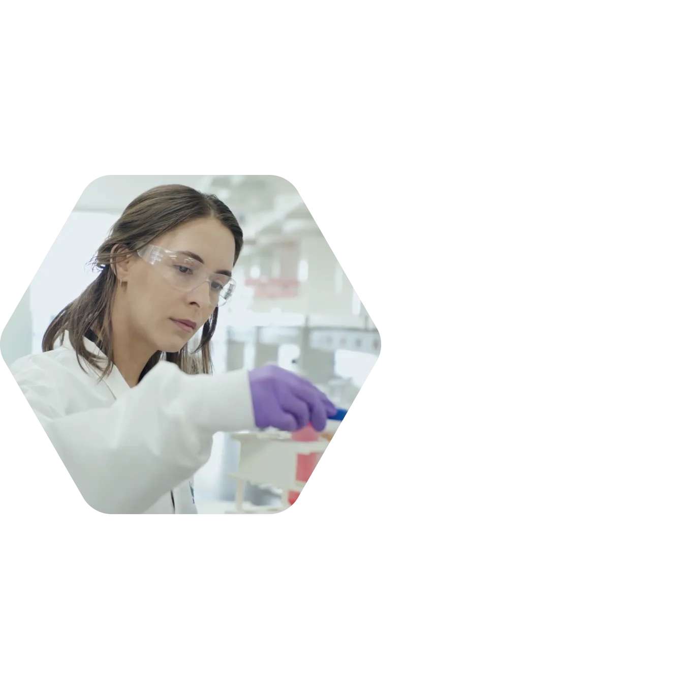 a female scientist working in a lab