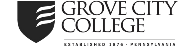 Grove City College logo in black. Grove City College is a cybersecurity client of TPG Consulting.