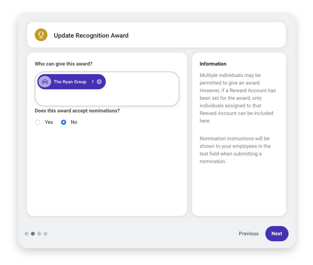 Motivosity UI User Groups