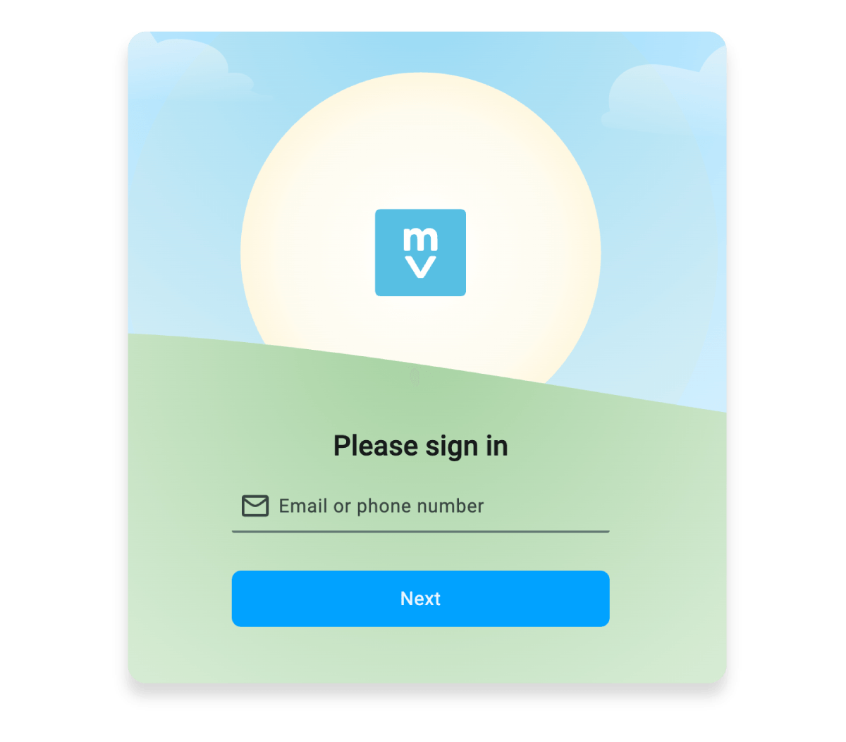 Motivositu UI expanded login feature