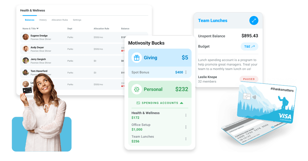 Motivosity UI Lifestyle Spending Accounts