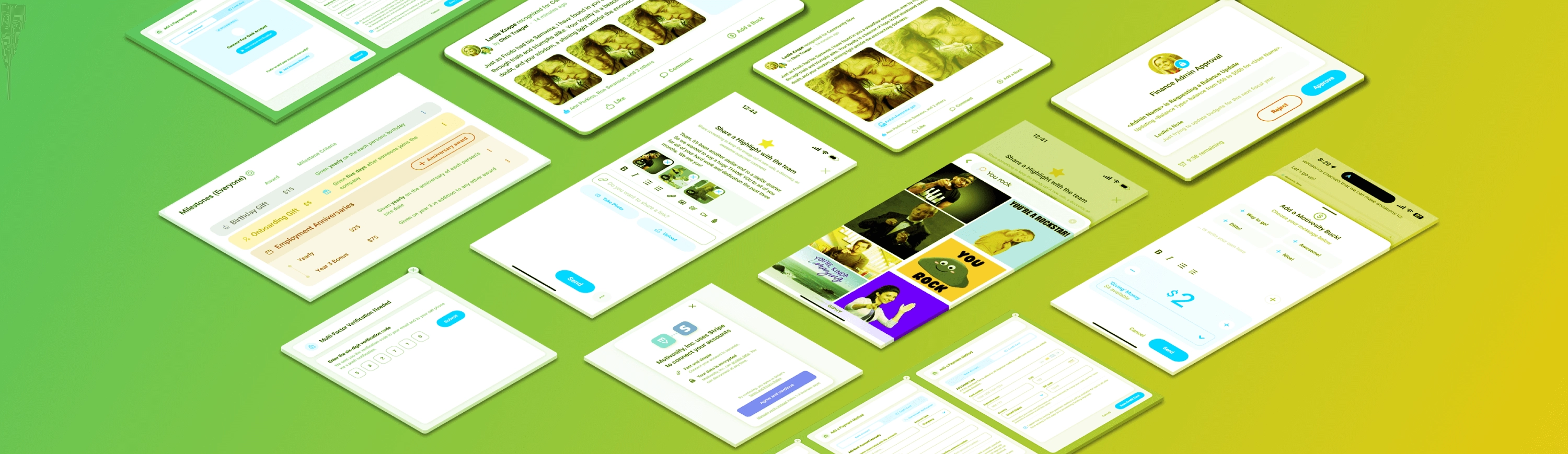 Motivosity UI gradient overlay