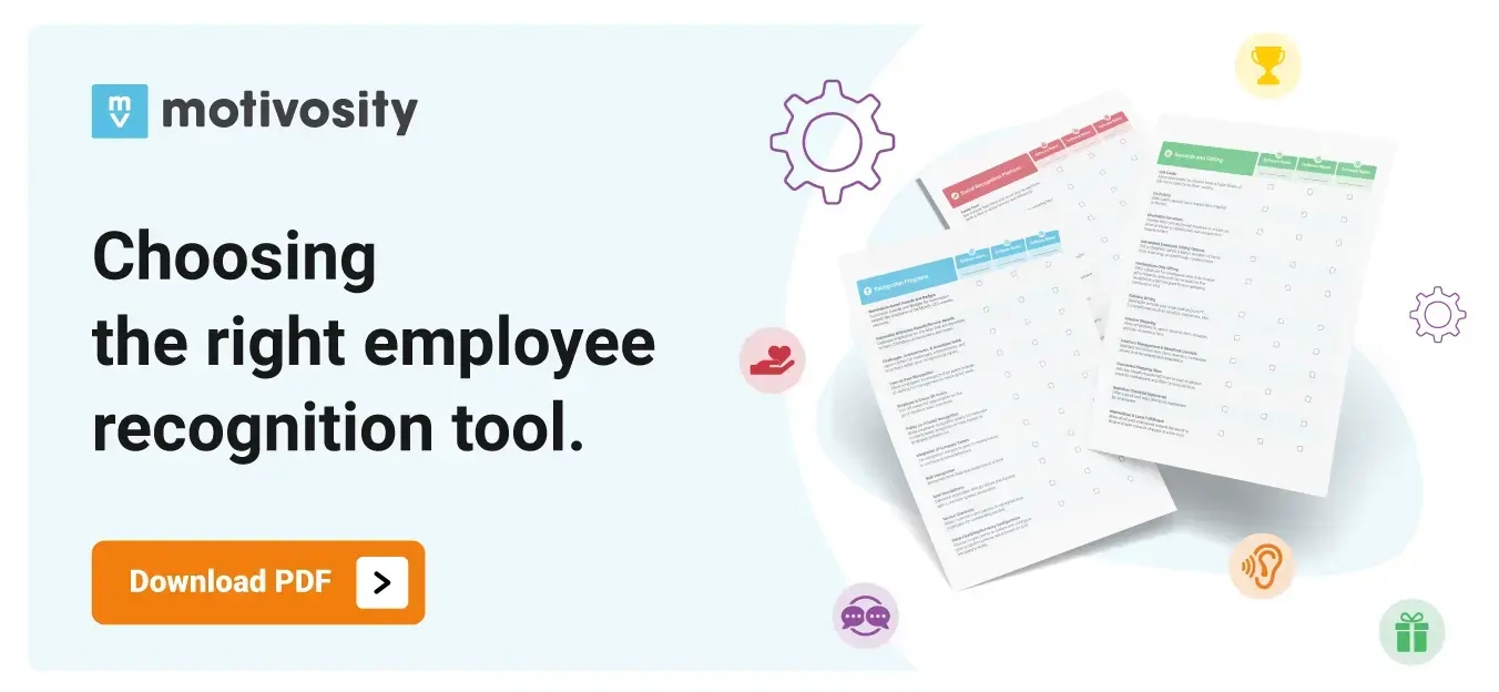 Image of an engaged employee using Motivosity to feel recognized and redeem employee rewards,
