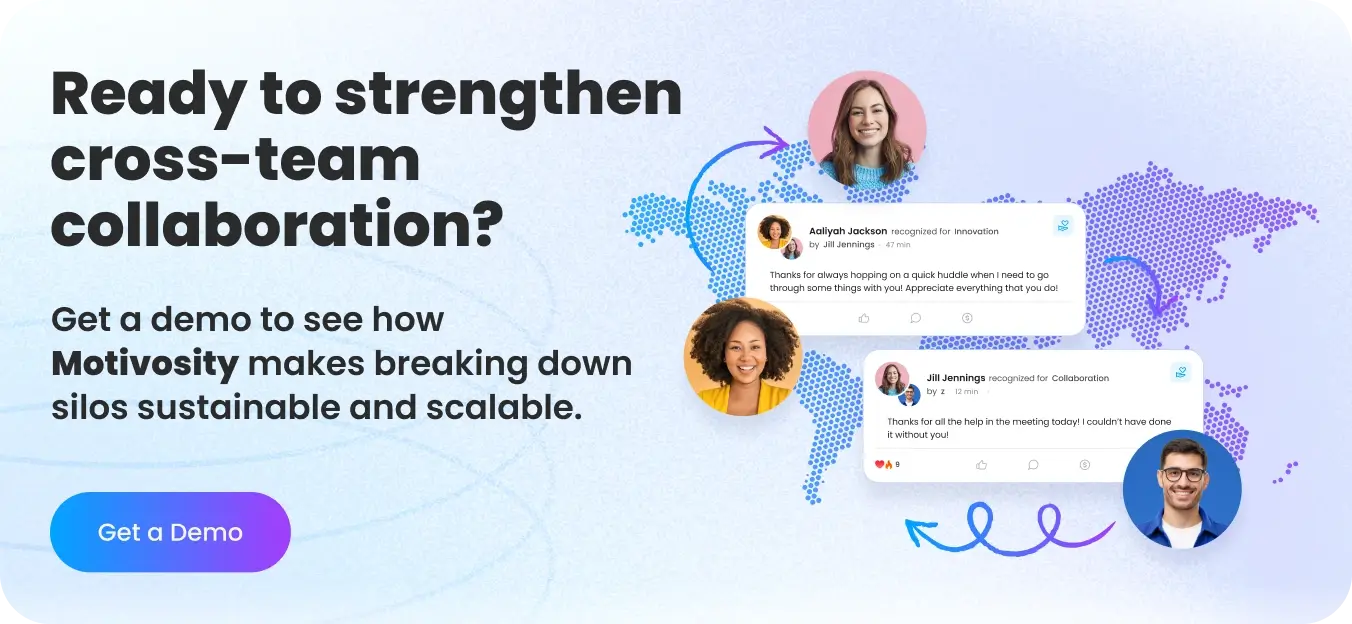 Employee recognition platform connecting teams across locations to improve collaboration and workplace culture