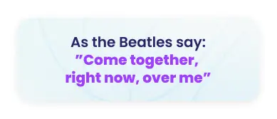 Employee engagement quote card — building team connection and company culture starts with finding common ground