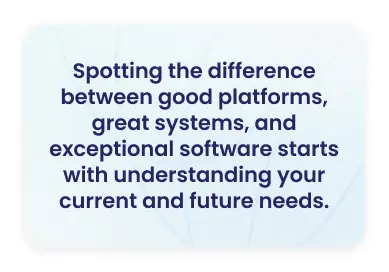 HR software evaluation quote card — choosing the best employee engagement platform for your SME requires understanding current and future workforce needs
