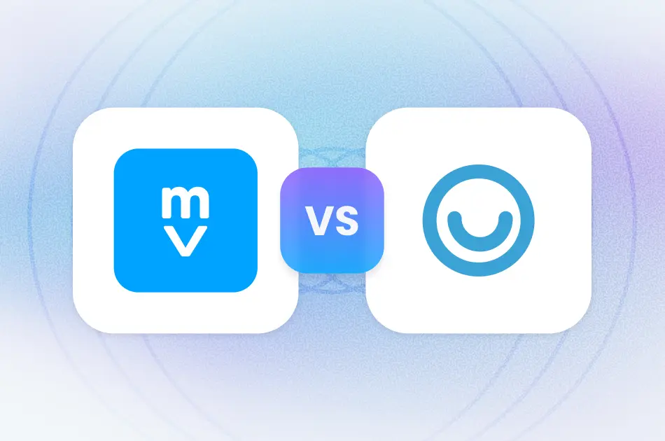 Motivosity vs Bucketlist Rewards app icon comparison — HR technology employee recognition platform
