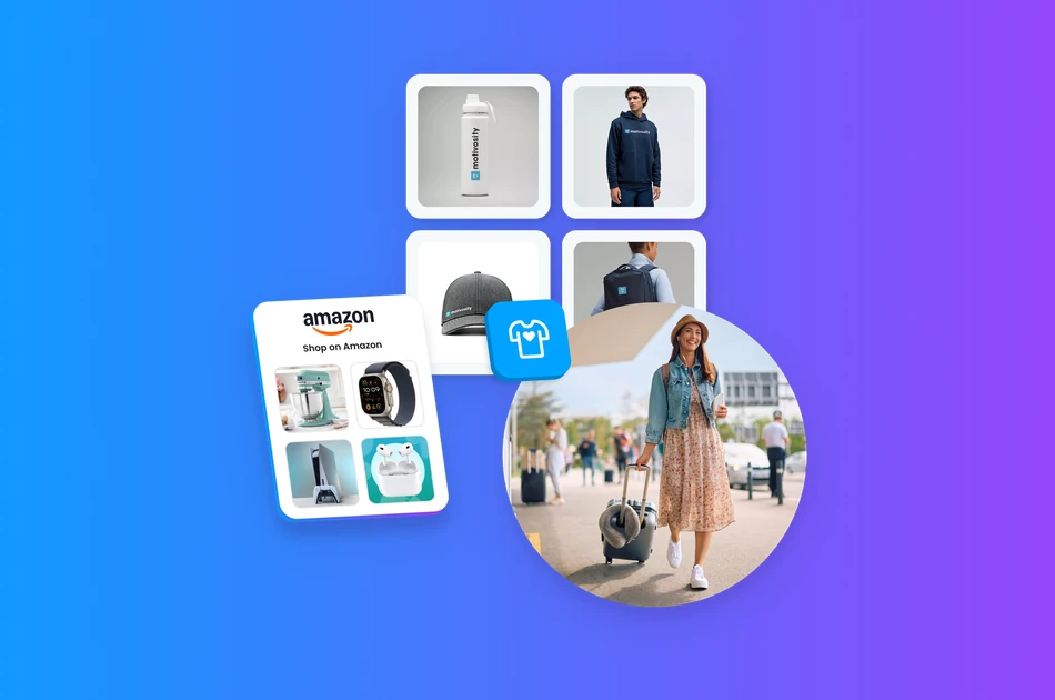 Motivosity Rewards Marketplace screen displaying gift card, cash, and swag options for employee rewards software