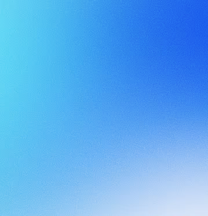 Smooth gradient background transitioning from light cyan to deep blue.