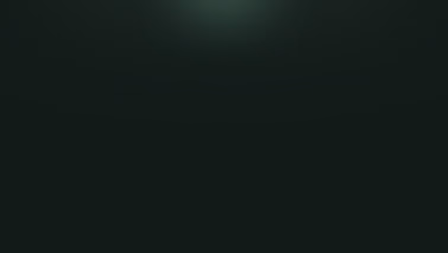 Abstract digital art featuring concentric glowing rings in green and blue hues on a dark background.