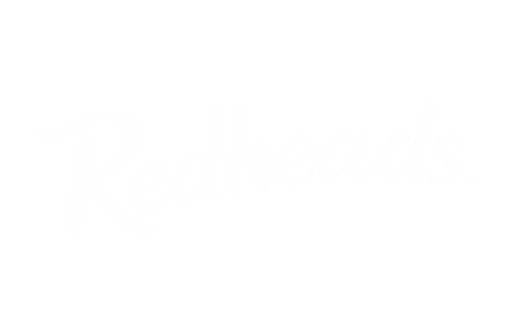 Redheads white logo