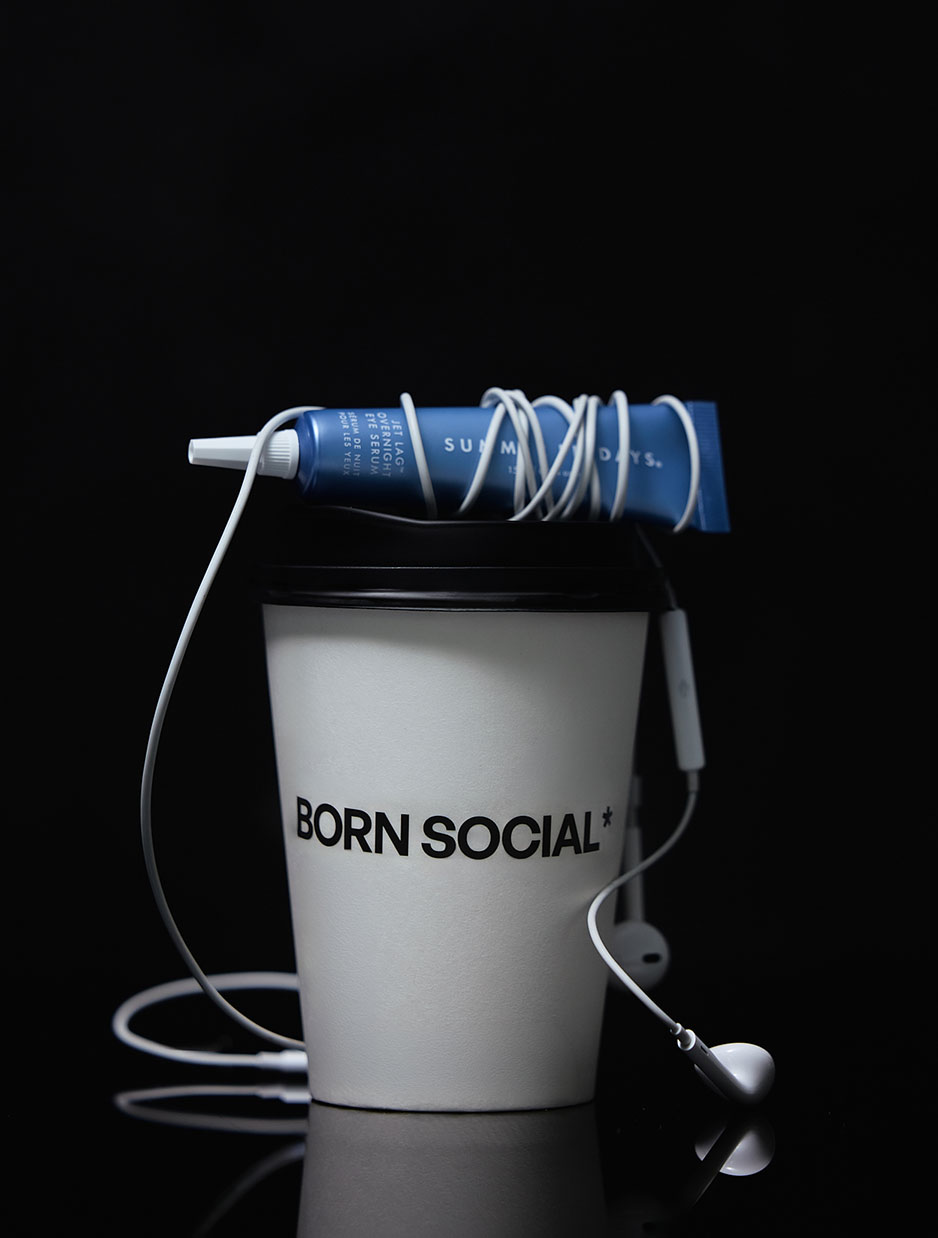 coffee cup on black background