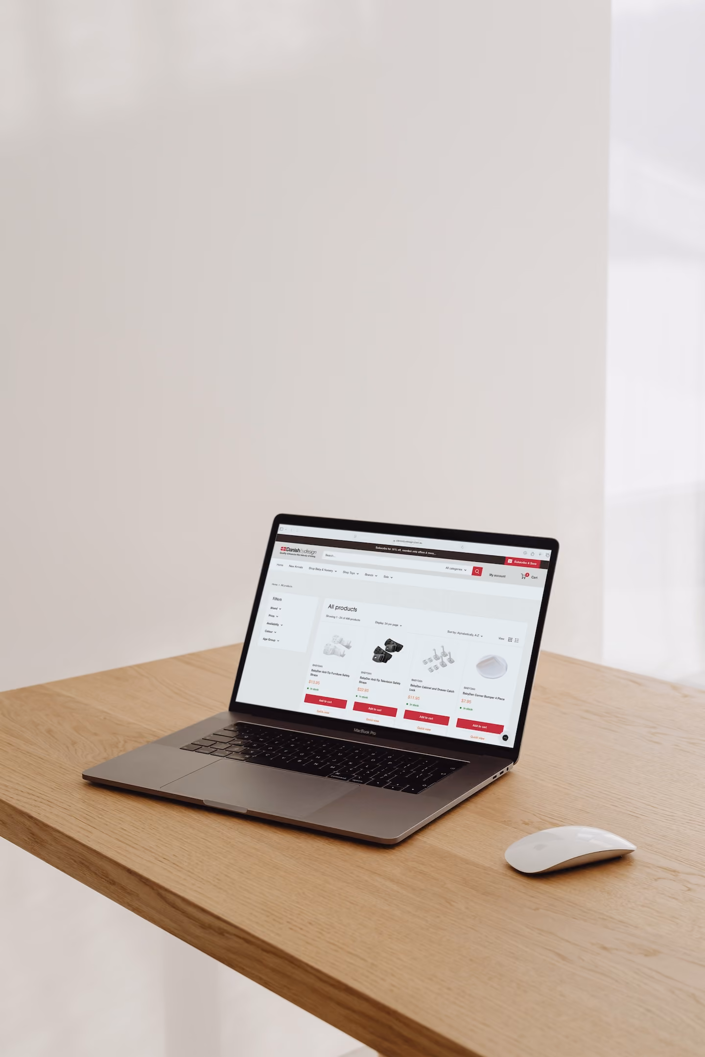 Shopify Plus website support provided to Danish By Design, by Spacey Studios.