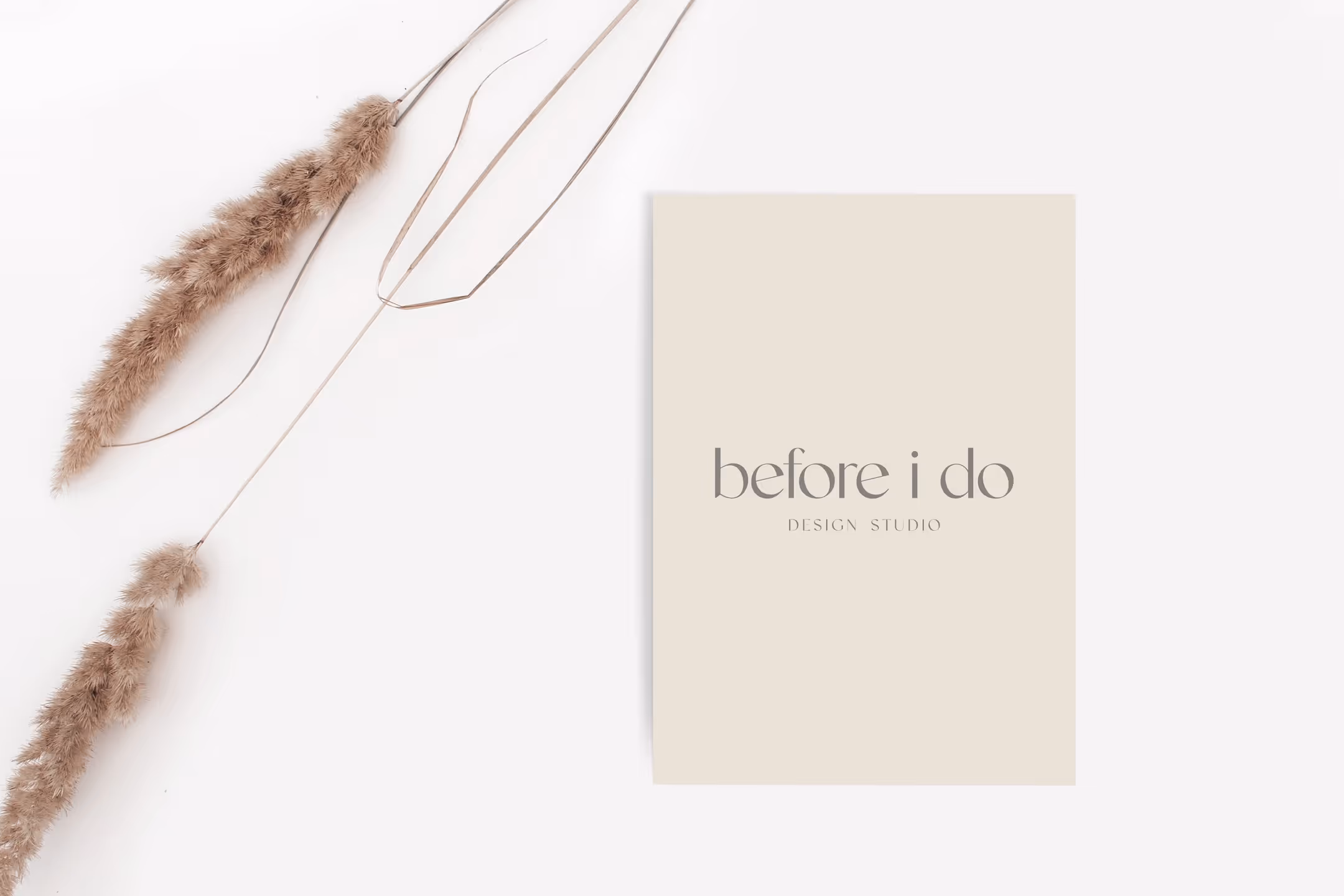 Brand identity for Before I Do Design Studio, a wedding & event stationery specialist in Melbourne, Australia. Designed by Spacey Studios.