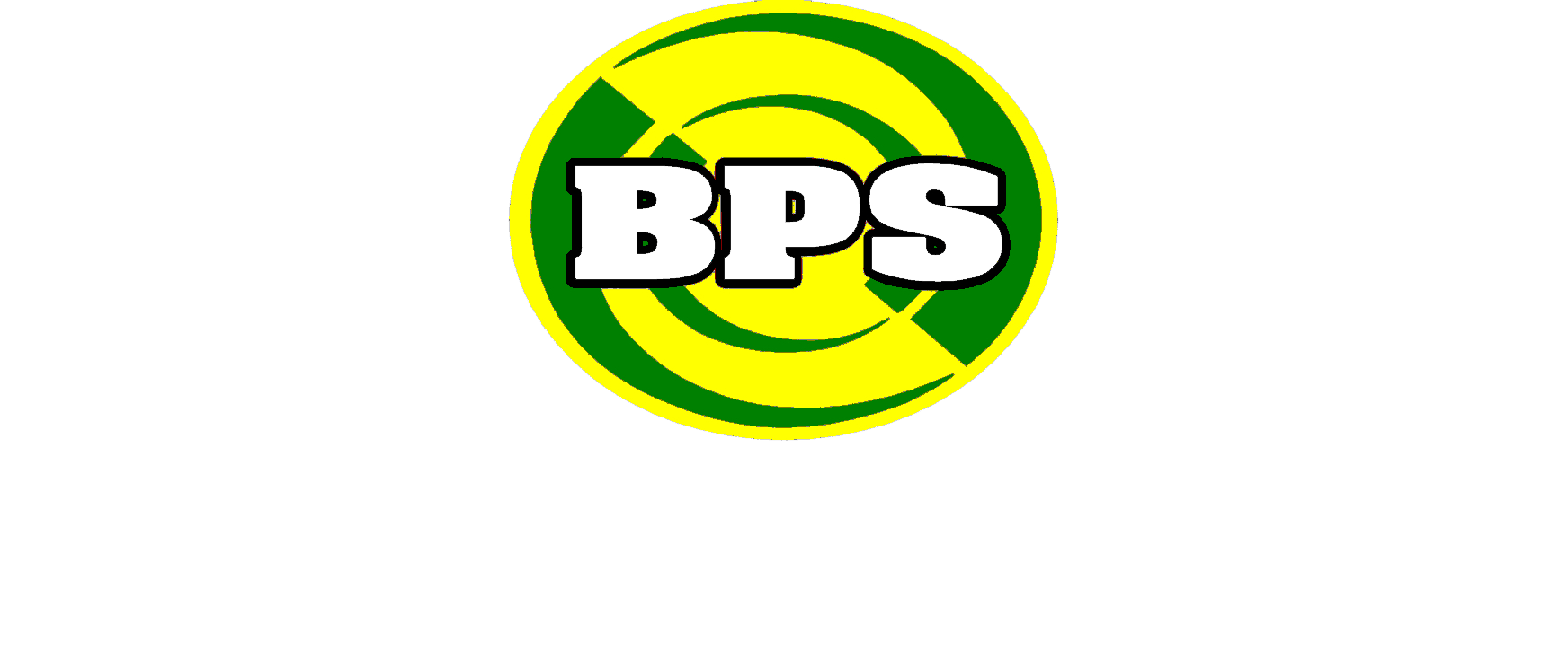Logo with green and yellow circular design containing white letters BPS above text reading Barkly Plumbing Services in bold white font.