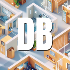 Isometric office layout with desks, chairs, computers, and shelving units.