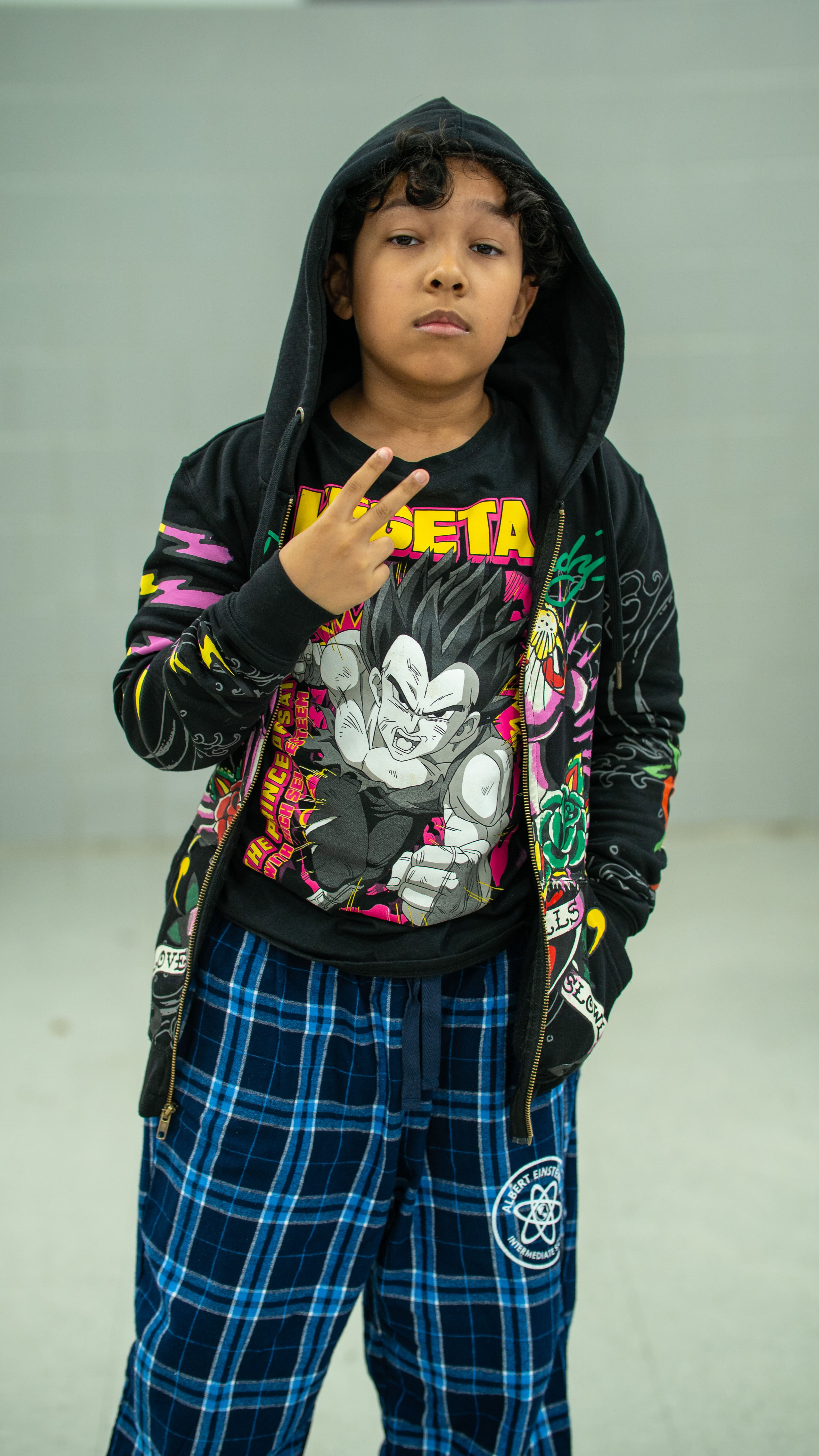 Students celebrating Pajama Day at school