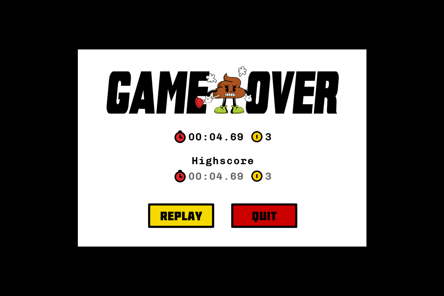 Game Over Screen