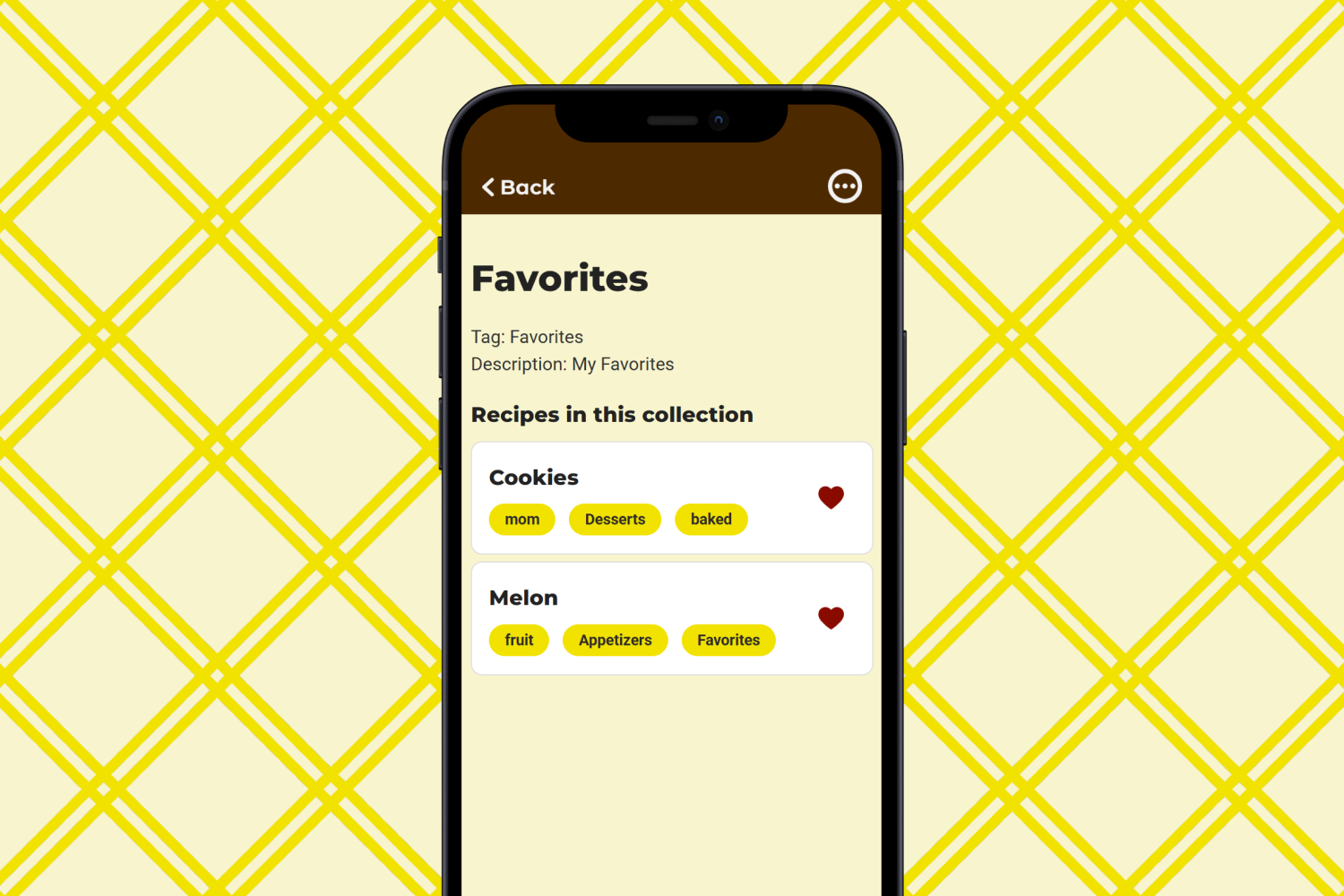 Collection screen