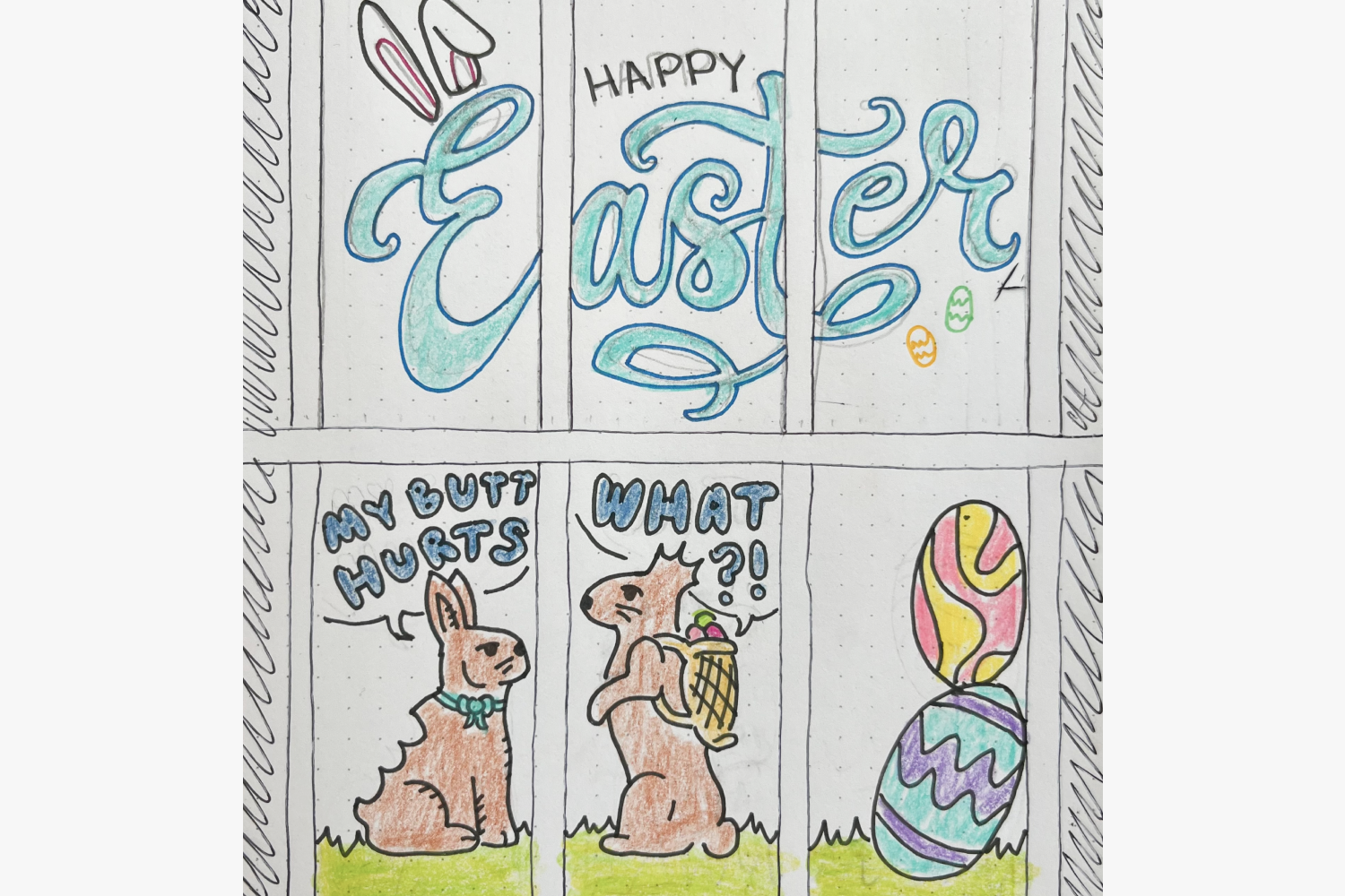 Easter window sketch