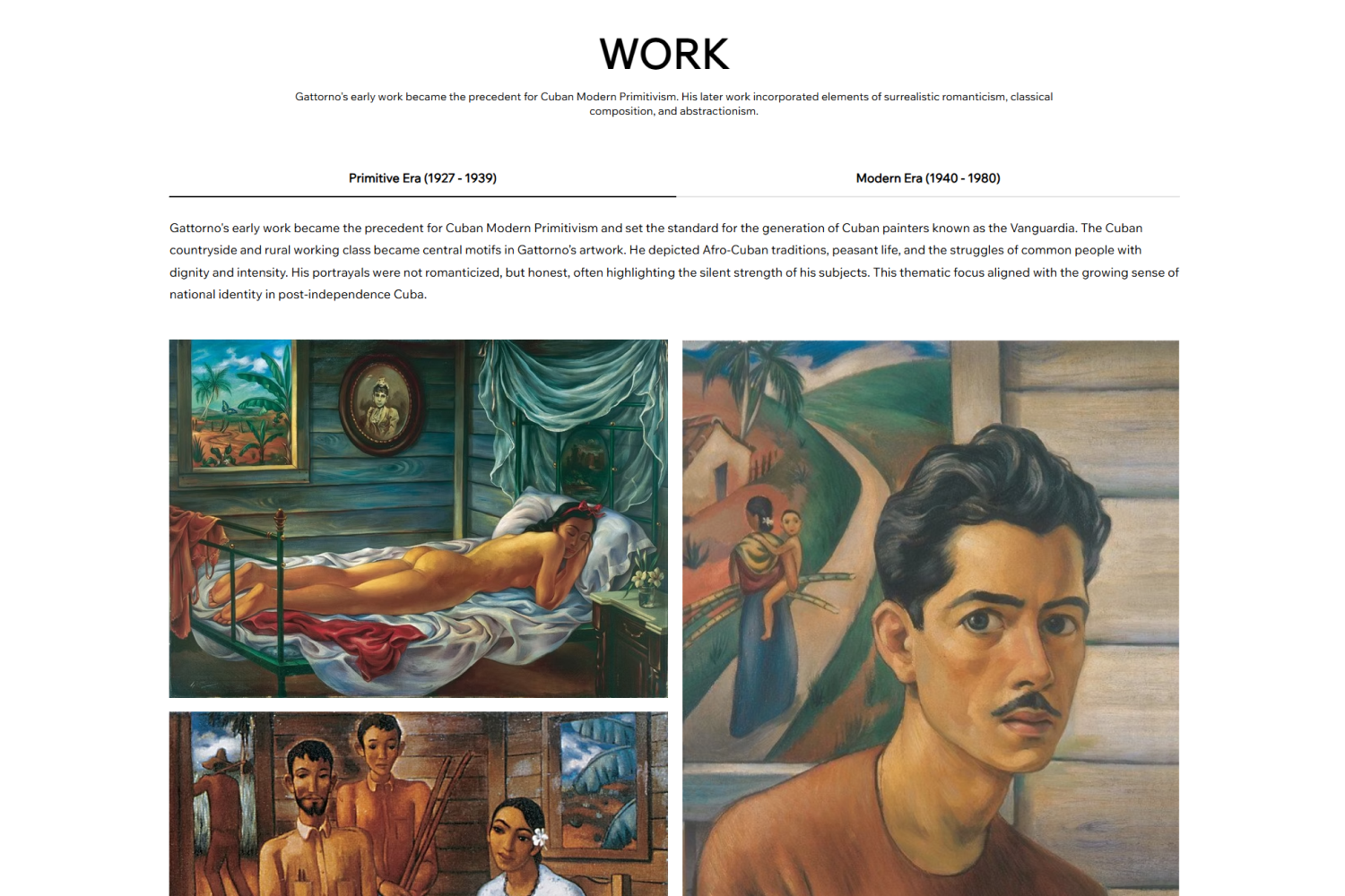 Portfolio page