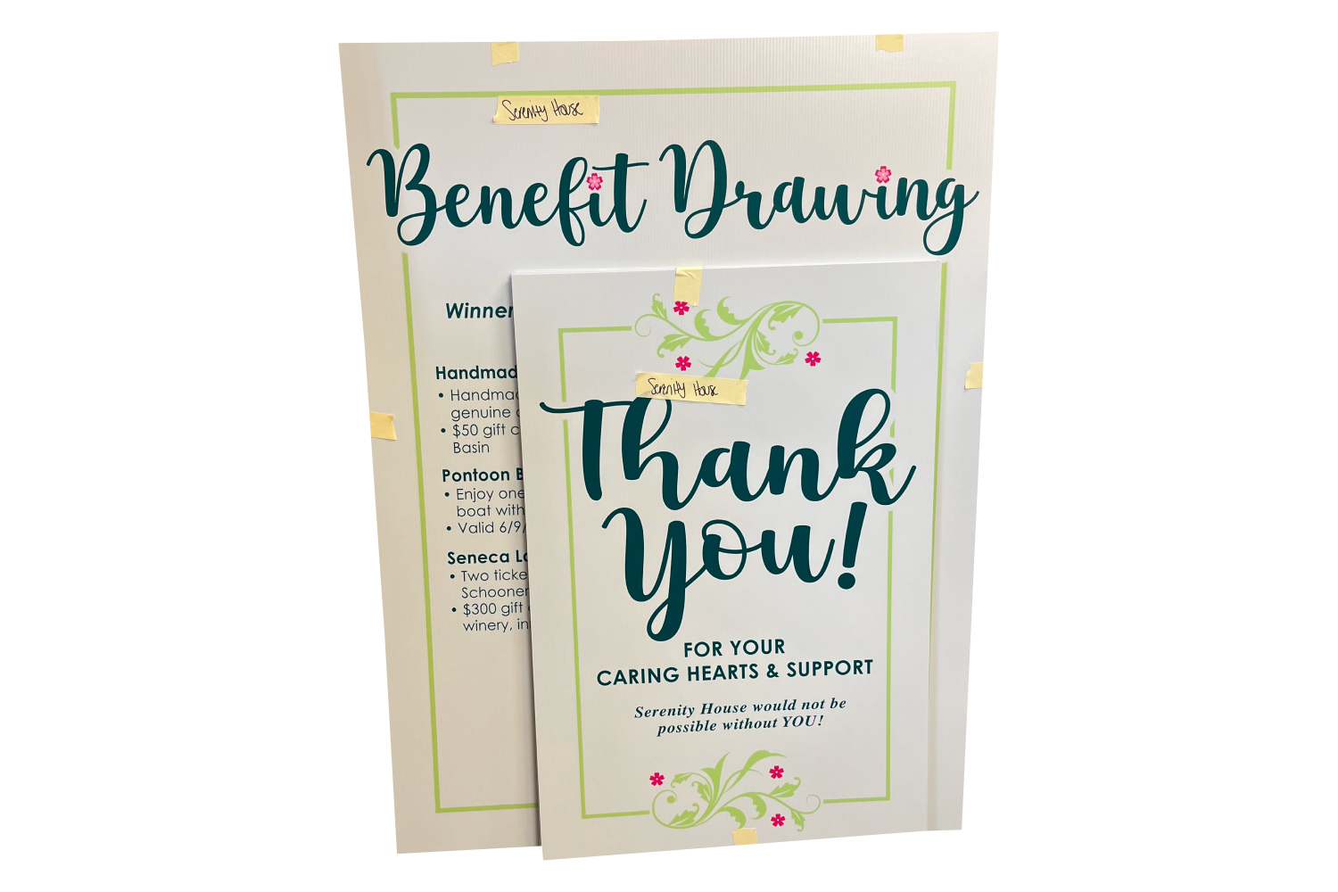 Event signs.