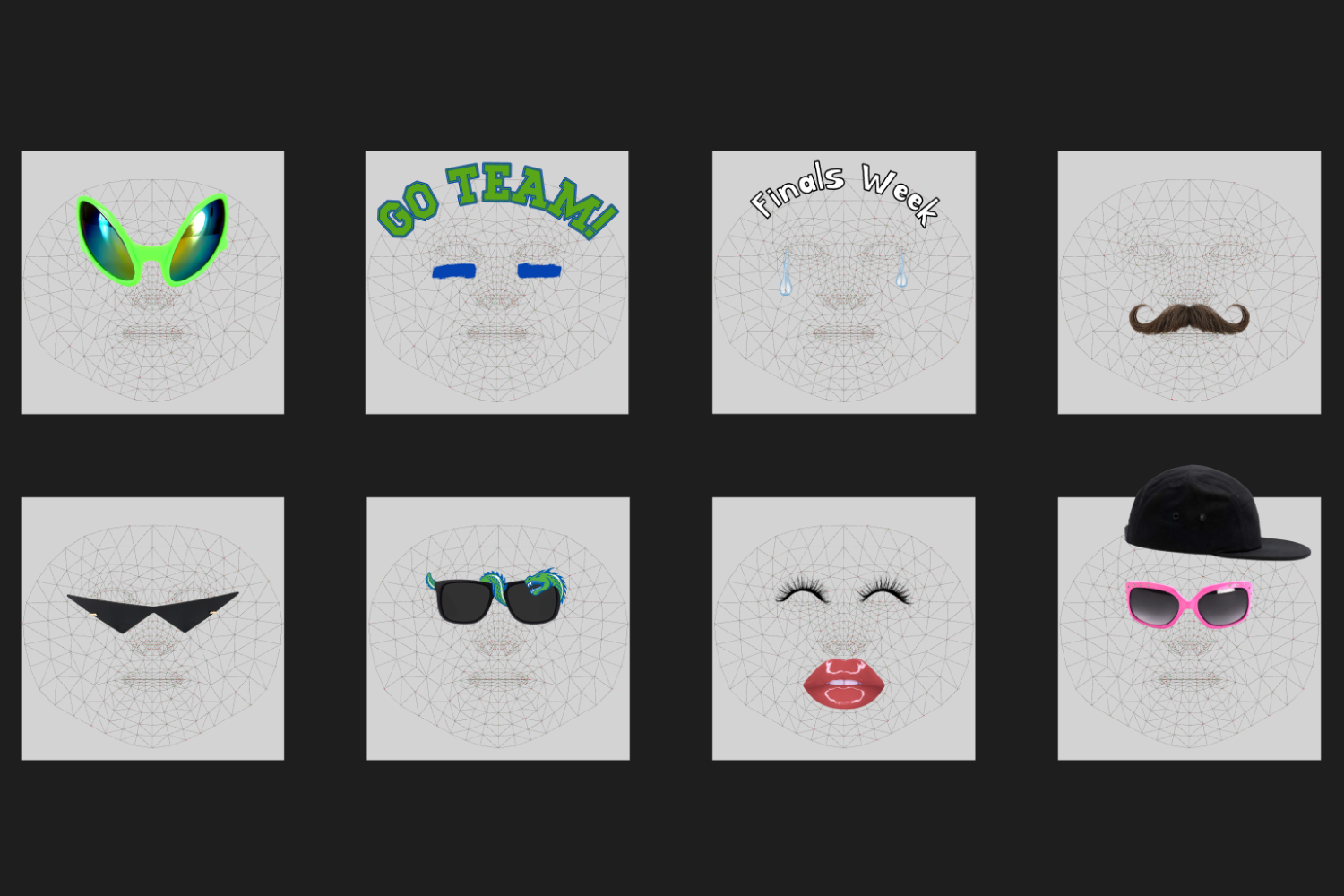 Figma file for designing filters.