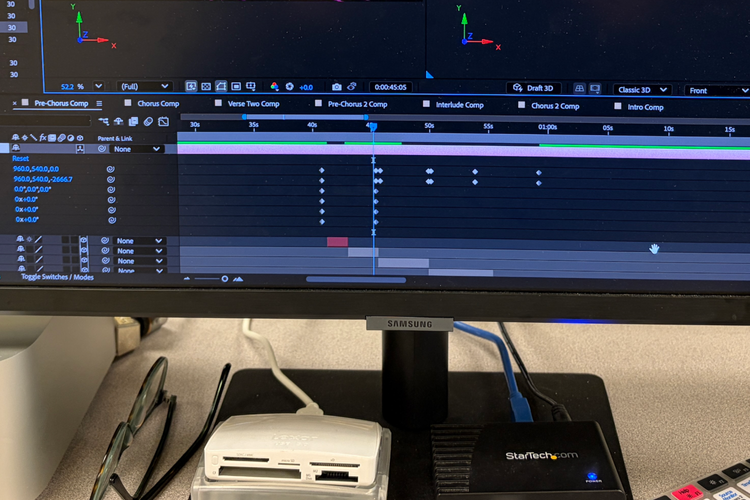 Timeline in After Effects