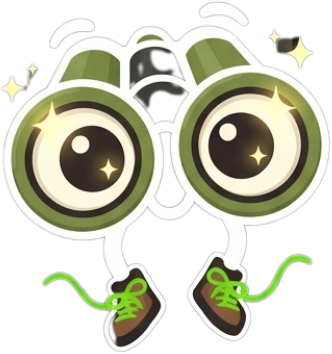 BINO character avatar, links to Freebie Fridays page