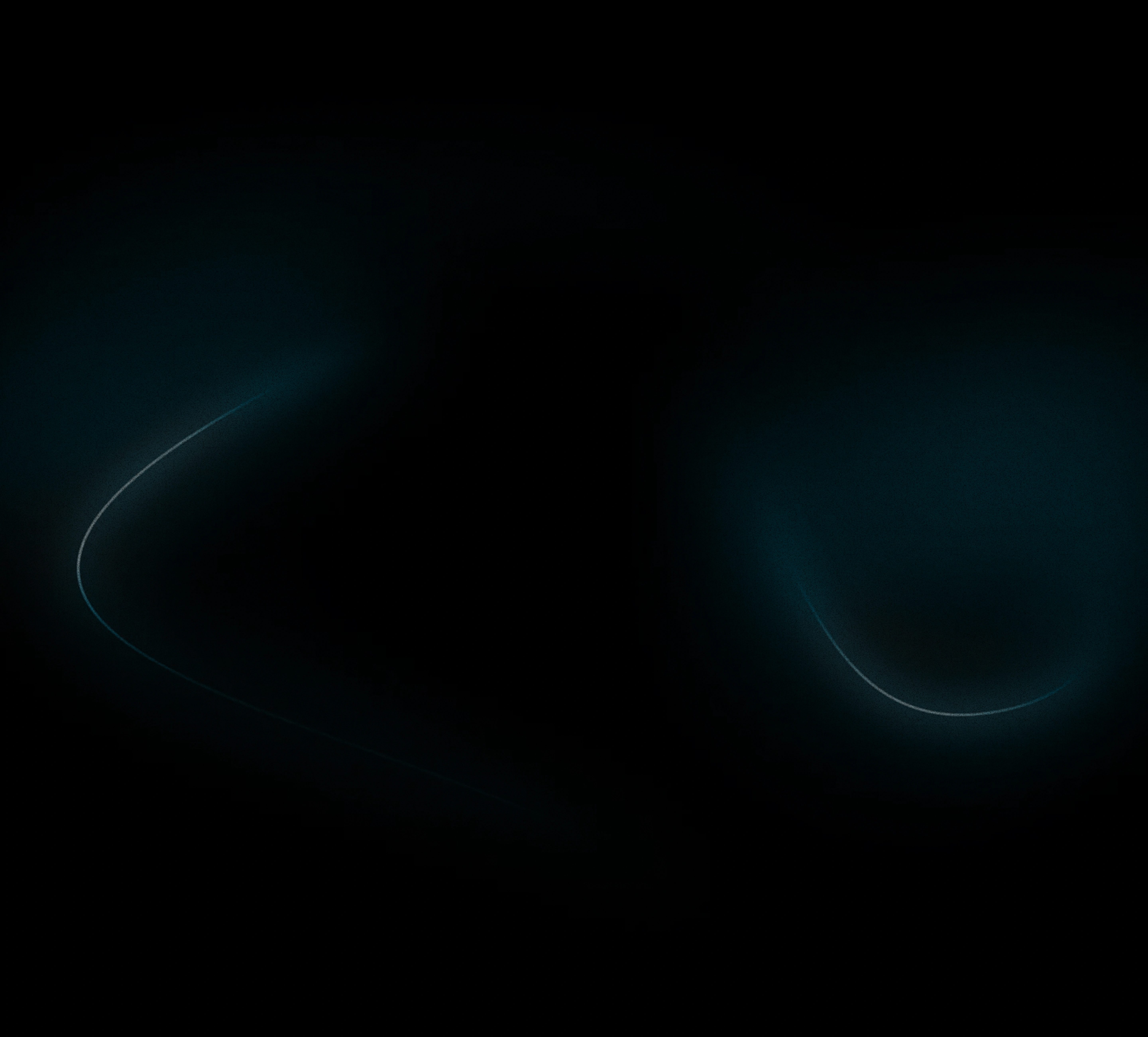 Dark abstract background with two faint curved light streaks on the left and right sides.