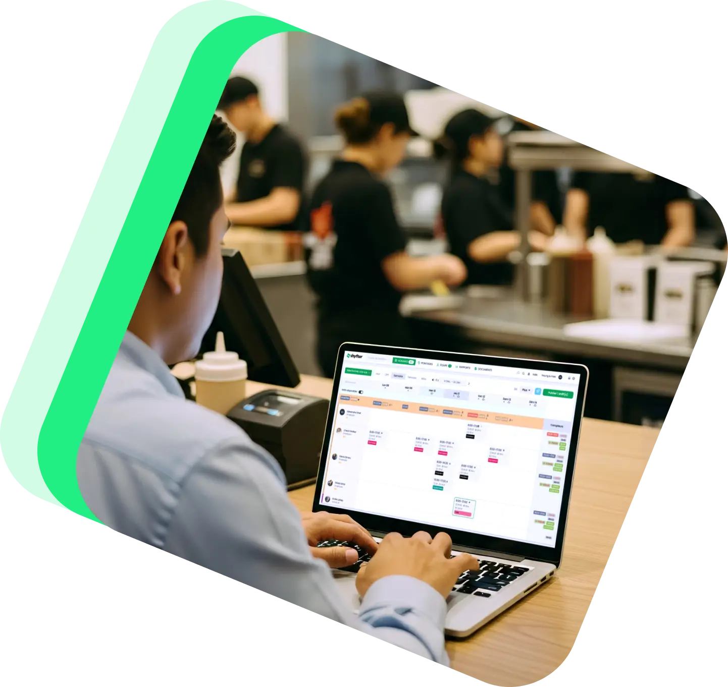 Gestion du personnel pour restauration rapide