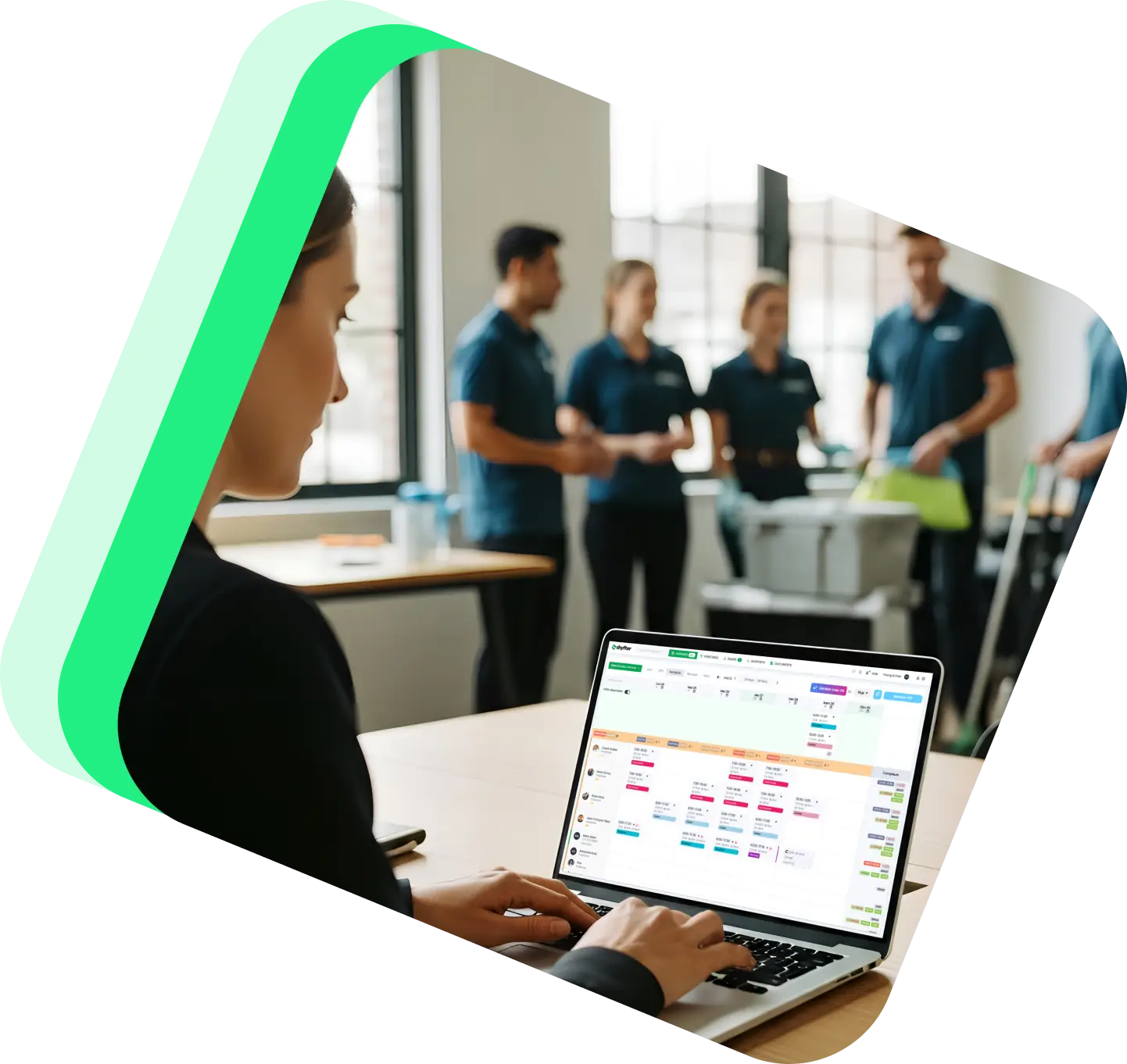Gestion du personnel pour entreprises de nettoyage