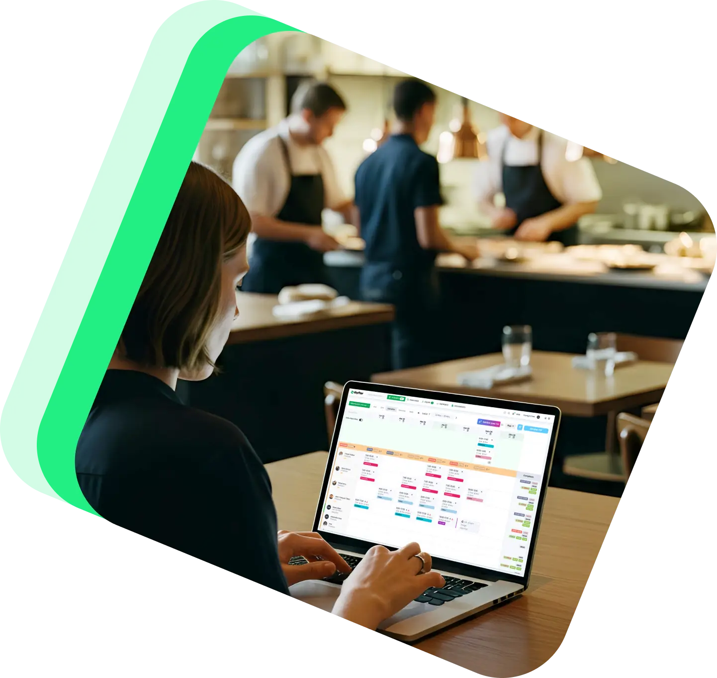 Interface de gestion de planning du personnel Shyfter