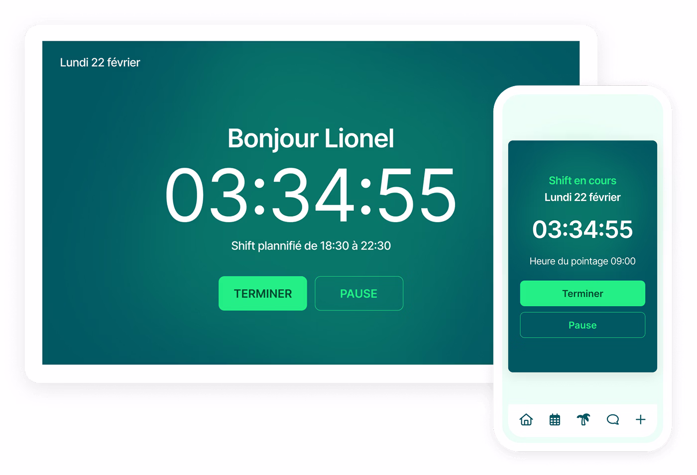 Suivi des heures pointées par employé dans Shyfter