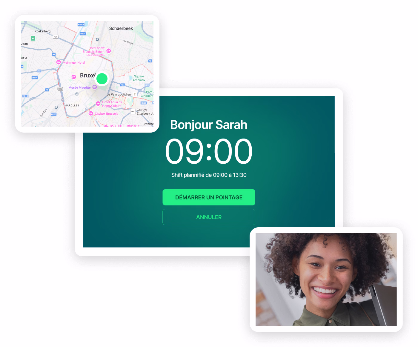 Rapport de pointage détaillé avec heures prestées
