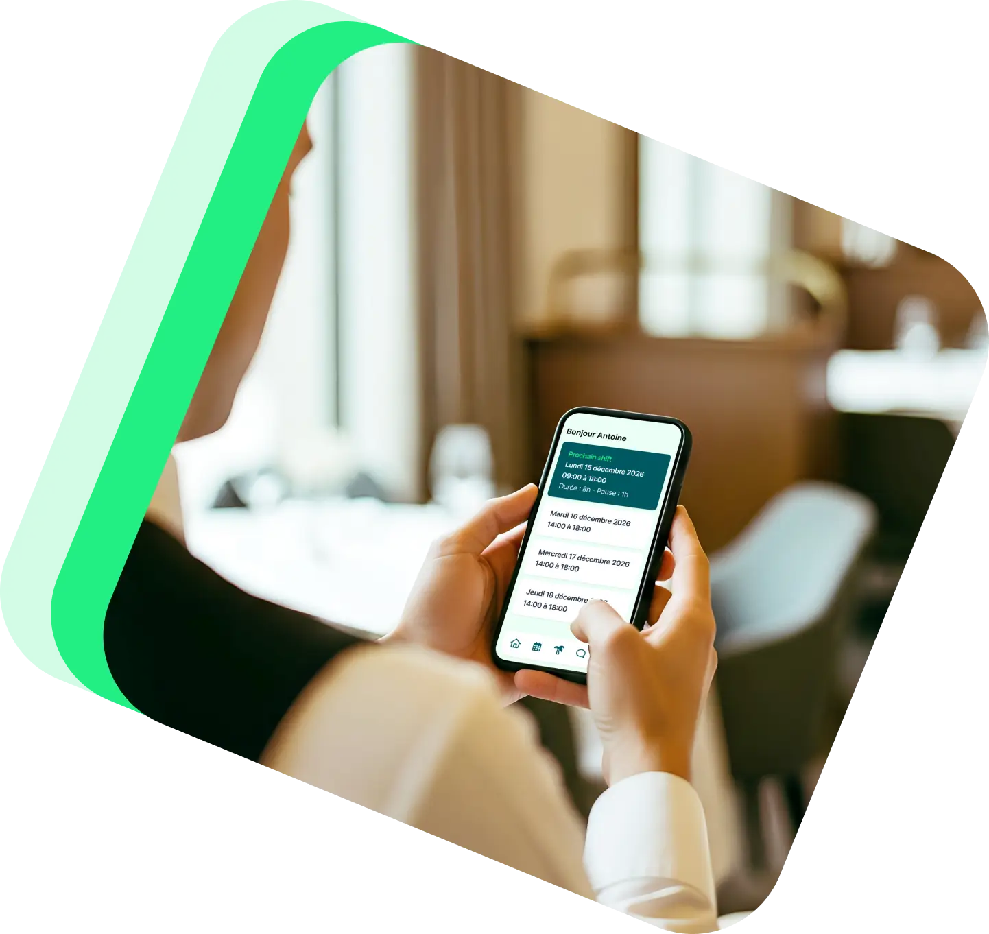 Application mobile employés Shyfter