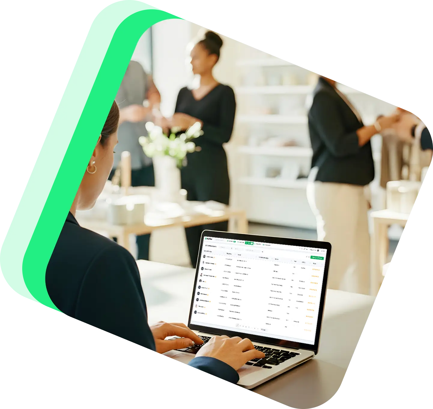 Interface de gestion d'équipe Shyfter