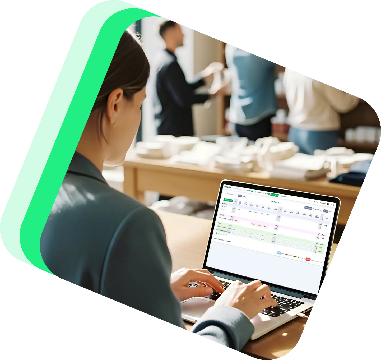 Interface de préparation de paie Shyfter