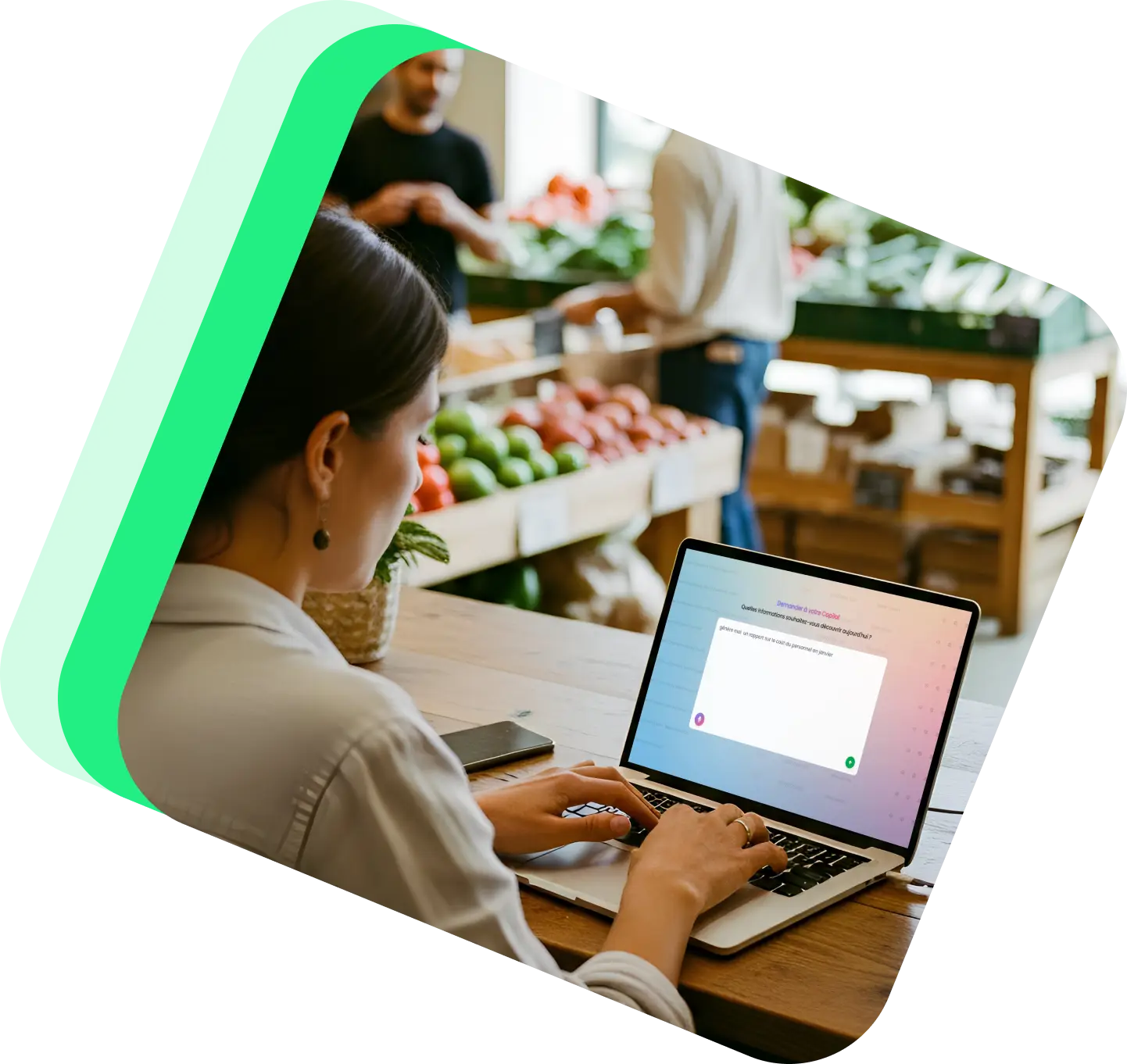 Interface de l'assistant IA Shyfter pour la planification