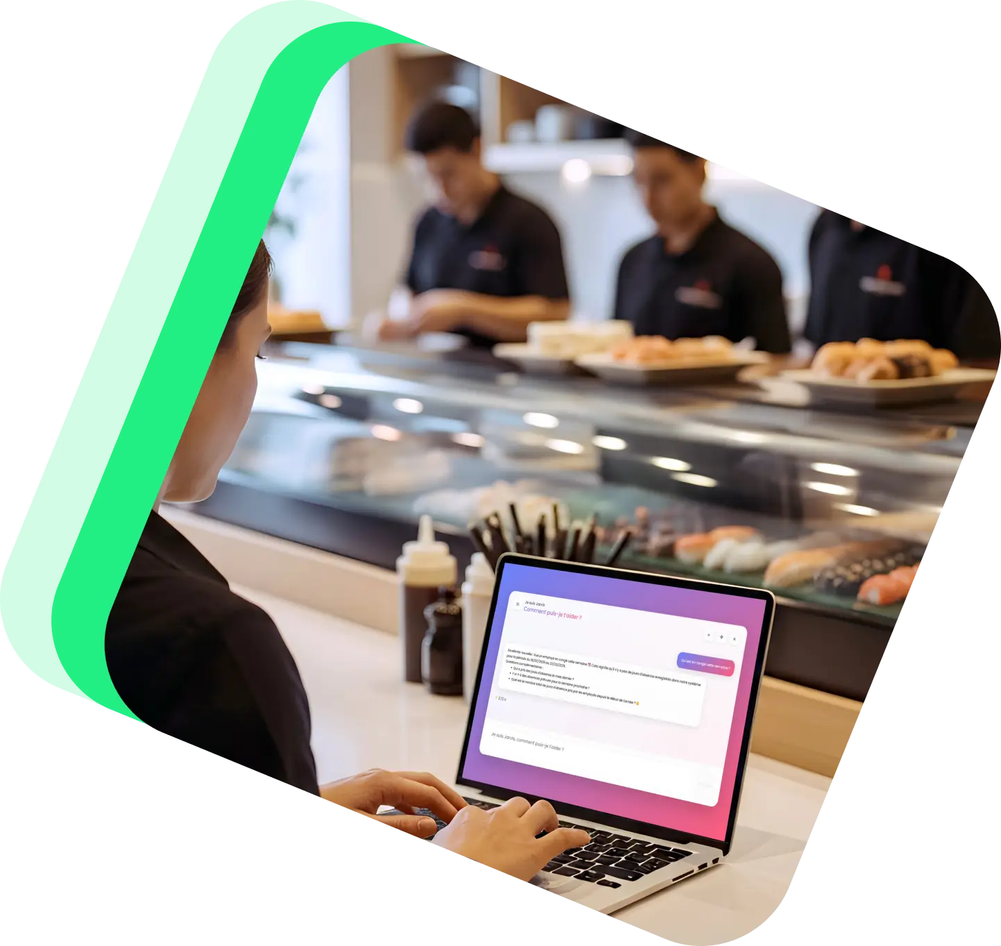 Interface de l'assistant IA Shyftie