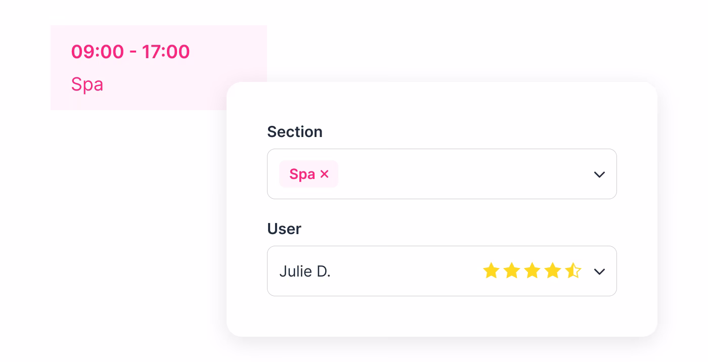 Leisure center scheduling with peak management