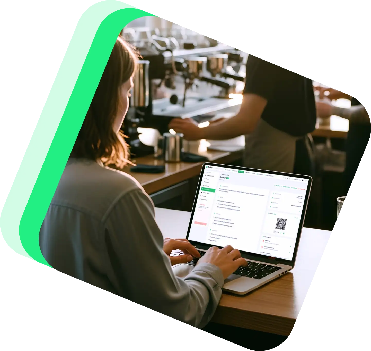 Logiciel de recrutement Shyfter : suivi des candidatures en colonnes et formulaire de candidature mobile. 