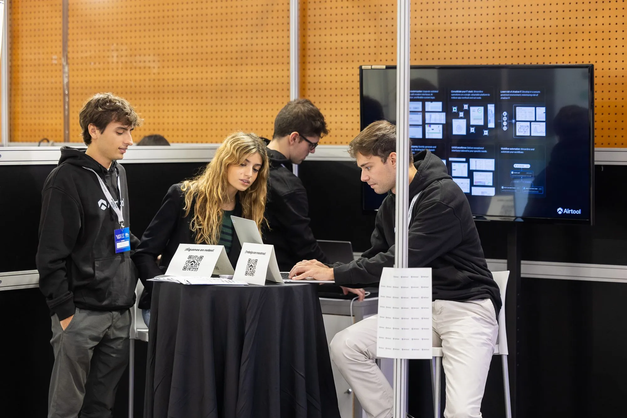 Airtool Spain team participating in La Salle Talent Week 2024 innovation and recruitment event