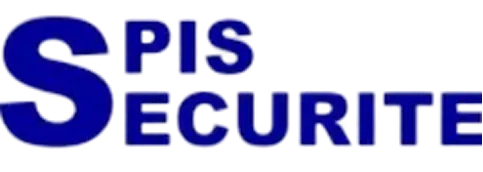 Logo SPIS Sécurité en lettres bleues.