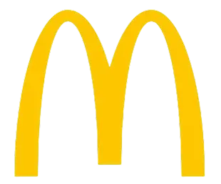Symbole jaune emblématique de McDonald's en forme de M.