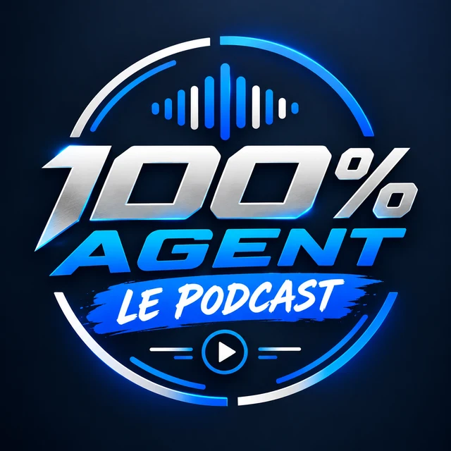 Logo 100 % Agent, le podcast