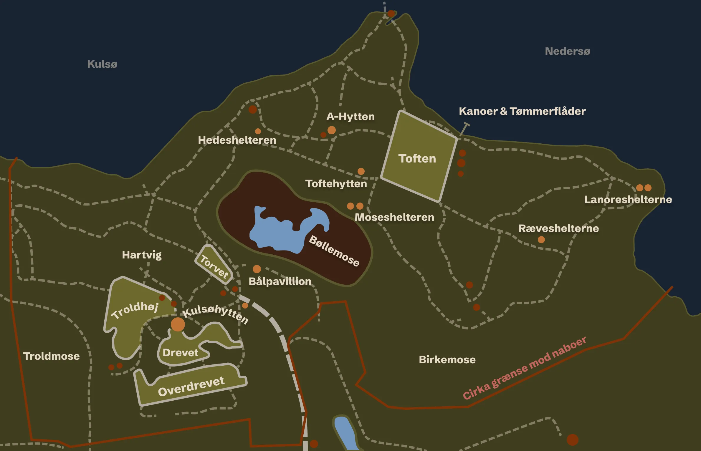 A map of the Kulsø area