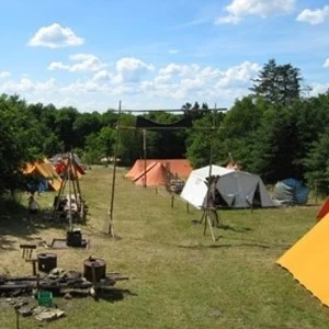 A bright summer day at camp